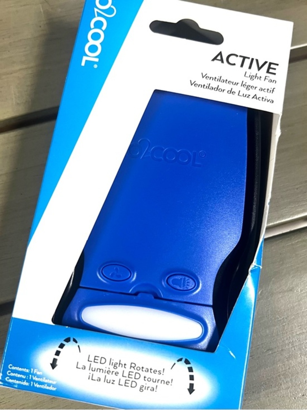 Active LED Light Fan - Blue